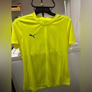 Puma Women's Neon Yellow Short Sleeve Tee